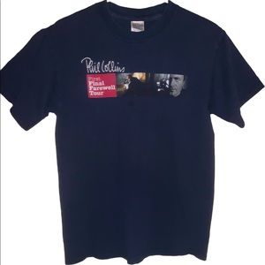 Vintage 2004 2005 Phil Collins First Final Farewell Tour graphic T-shirt Concert